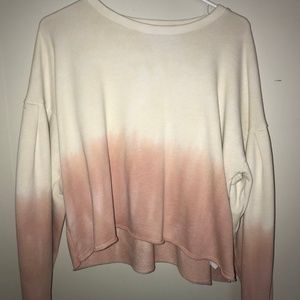 AE Pink and White/cream  Ombre Sweatshirt